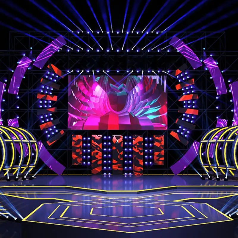 Indoor Outdoor Giant Stage Background Led Video Wall P2.6 P2.9 P3.91 P4.81 Seamless Splicing Rental LED Display Screen