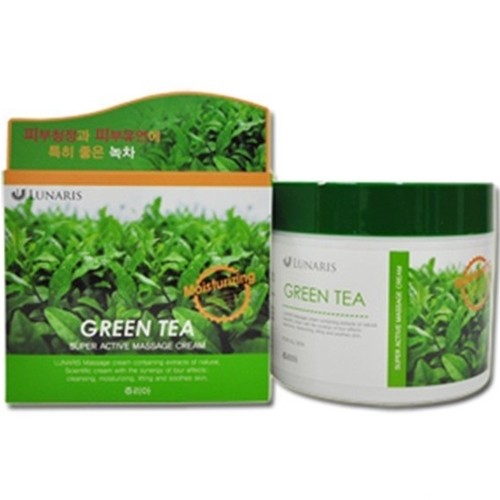 Korean Cosmetic Lunaris Massage cream Greentea lotion Moisturizing Nourishing refreshing Kbeauty made in korea
