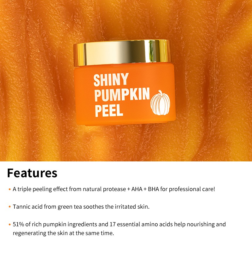 FAU SHINY PUMPKIN PEEL 60g Anti-wrinkle blemish spot Dull skin pore care Nourishing facial scrub K-beauty Korea cosmetic