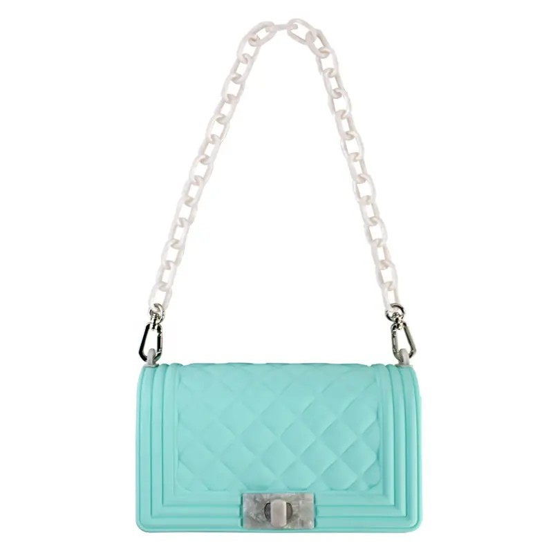 Fashion Silicone Bag Shoulder Bag for Women Crossbody Messenger Bag Handbag with Removable Shoulder Strap