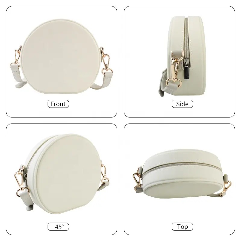 New Fashion Women Gift Handbag White Soft Small Crossbody Bag Mini Shoulder Bag