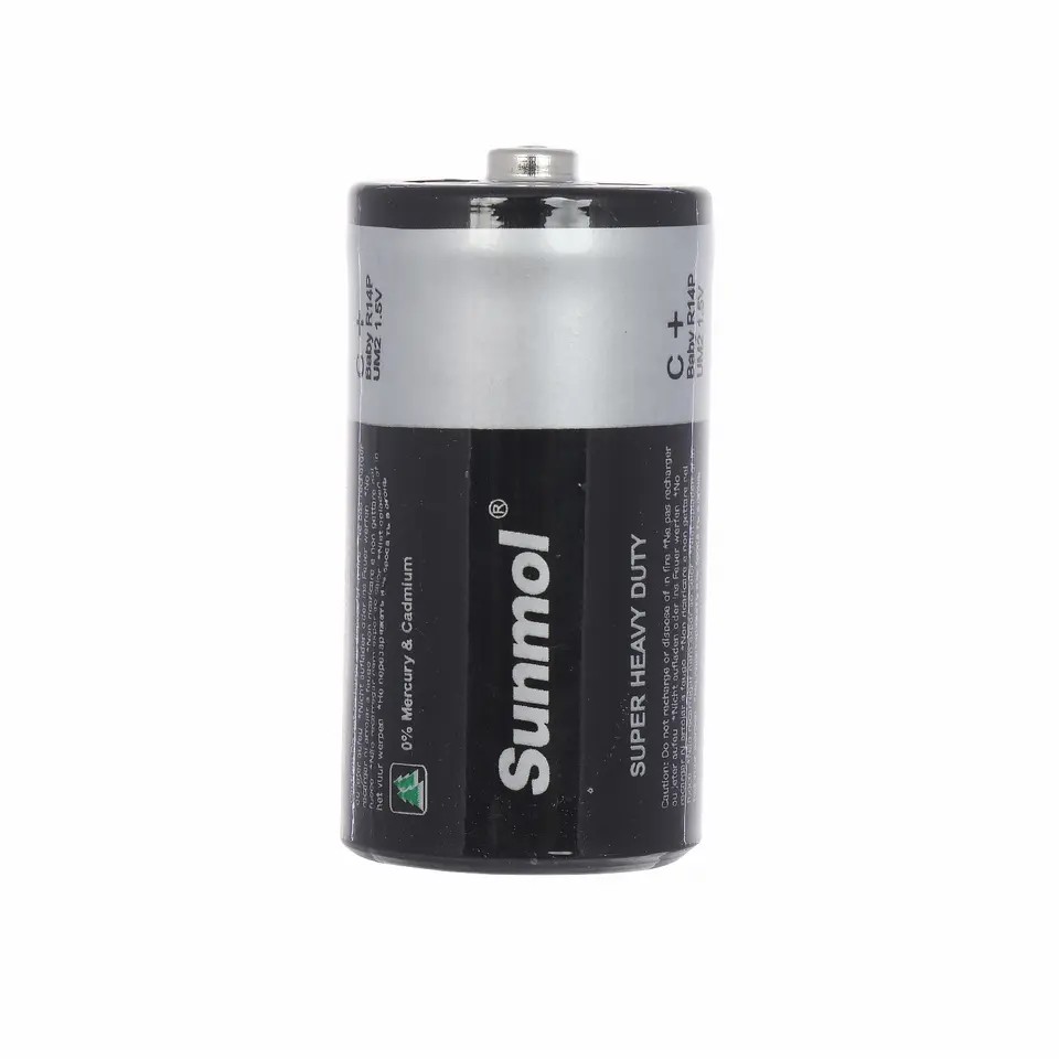 High Capacity Custom Brand PVC Jacket 1.5V R14P C Size Battery