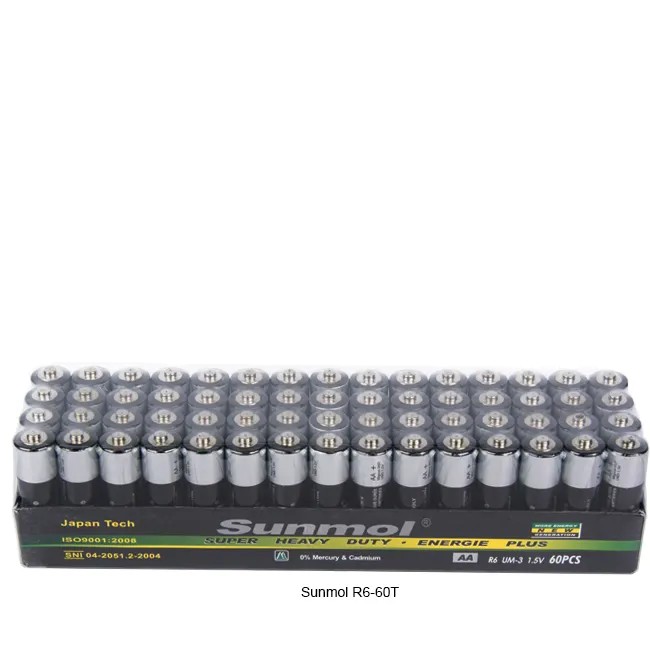 High quality IEC Certification 1.5v super heavy duty UM3 R6 AA Battery Support OEM With Free Design Service