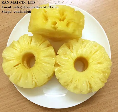 CANNED QUEEN/CAYENCE PINEAPPLE SLICE/PIECE/TIDBIT FROM VIETNAM