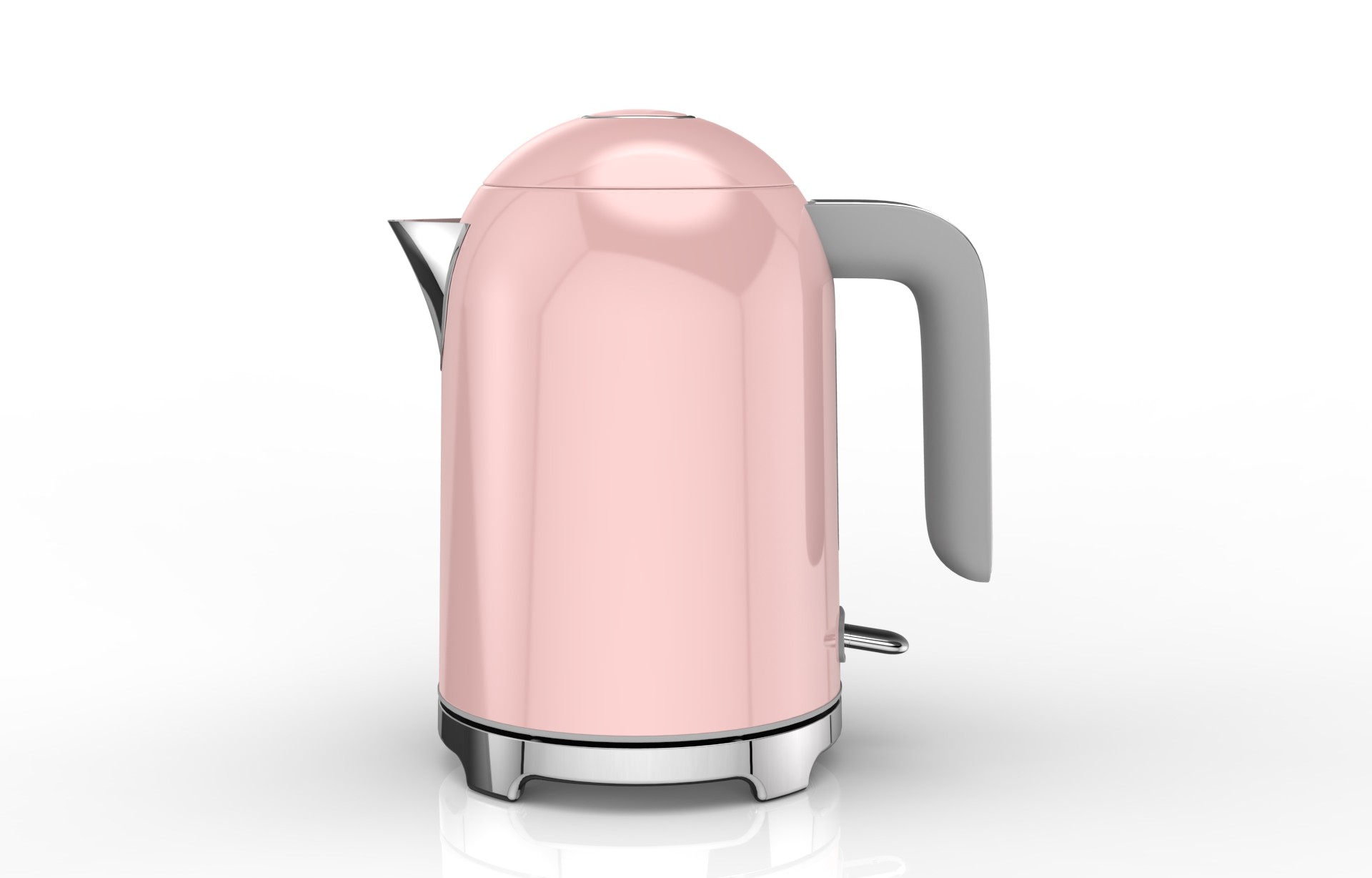 OEM 1.7L stainless steel open handle delicate electric kettle with dry boil and overheat protection for household
