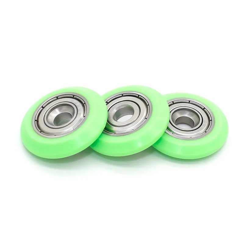 Manufacturers produce non-pulley S626Z bearing coated rubber pulley V - shaped rhomboid roller drawer door door roller wholesale
