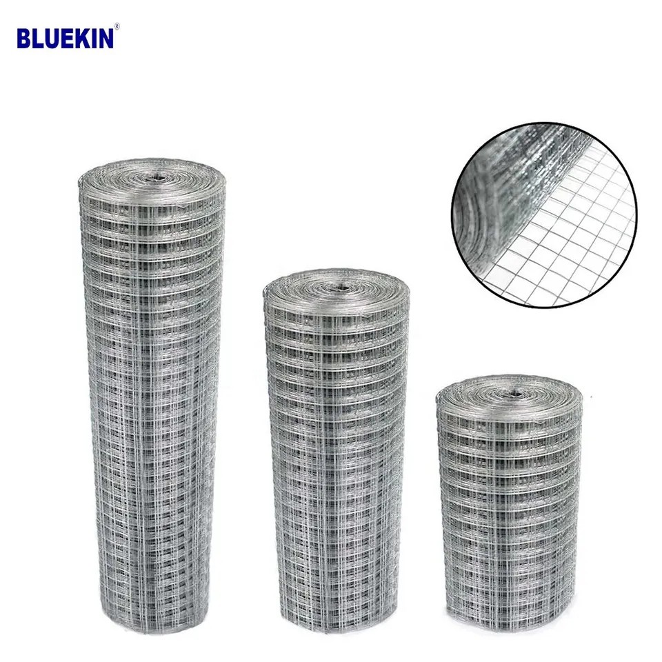 1/4"-2"Aperture pvc coated hot galvanized welded iron wire mesh for fencing