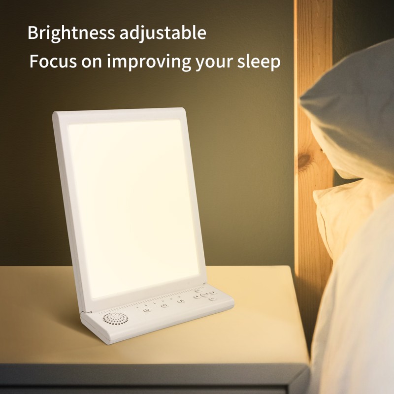 Latest product JSK-80 sad sun lamp 10000lux timer natural sound music sunshine led light therapy lamp