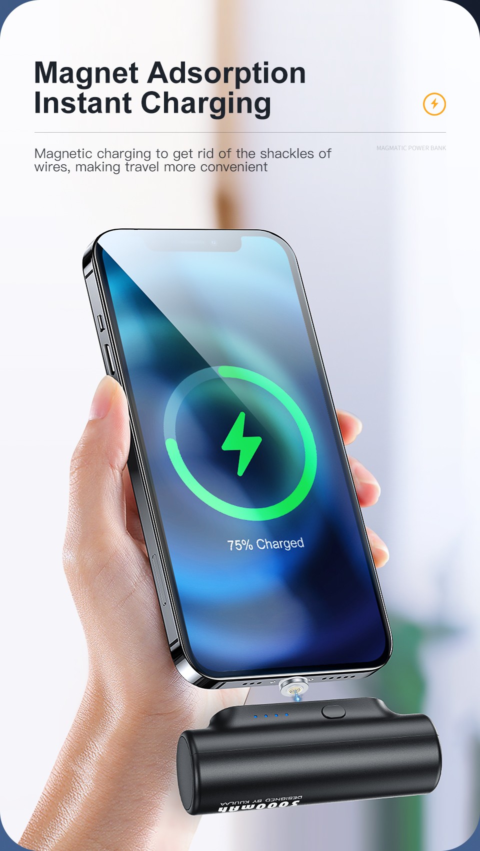 3 in 1 Mini Power Banks Portable Charger Stand Holder 5V 2A Power Bank Hot Sale External 3000mah Phone Accessories Powerbanks