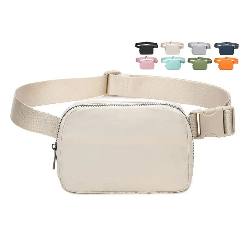 Fanny belt bag waist pack crossbody bags beige custom white fanny pack crossbody