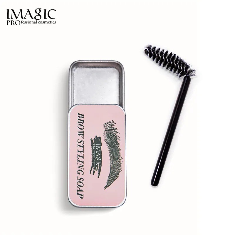 IMAGIC Eyebrow Soap Wax With Brush Fluffy Feathery Eyebrows Pomade Gel For Eye Brow Styling Makeup Soap Brow Sculpt Lift