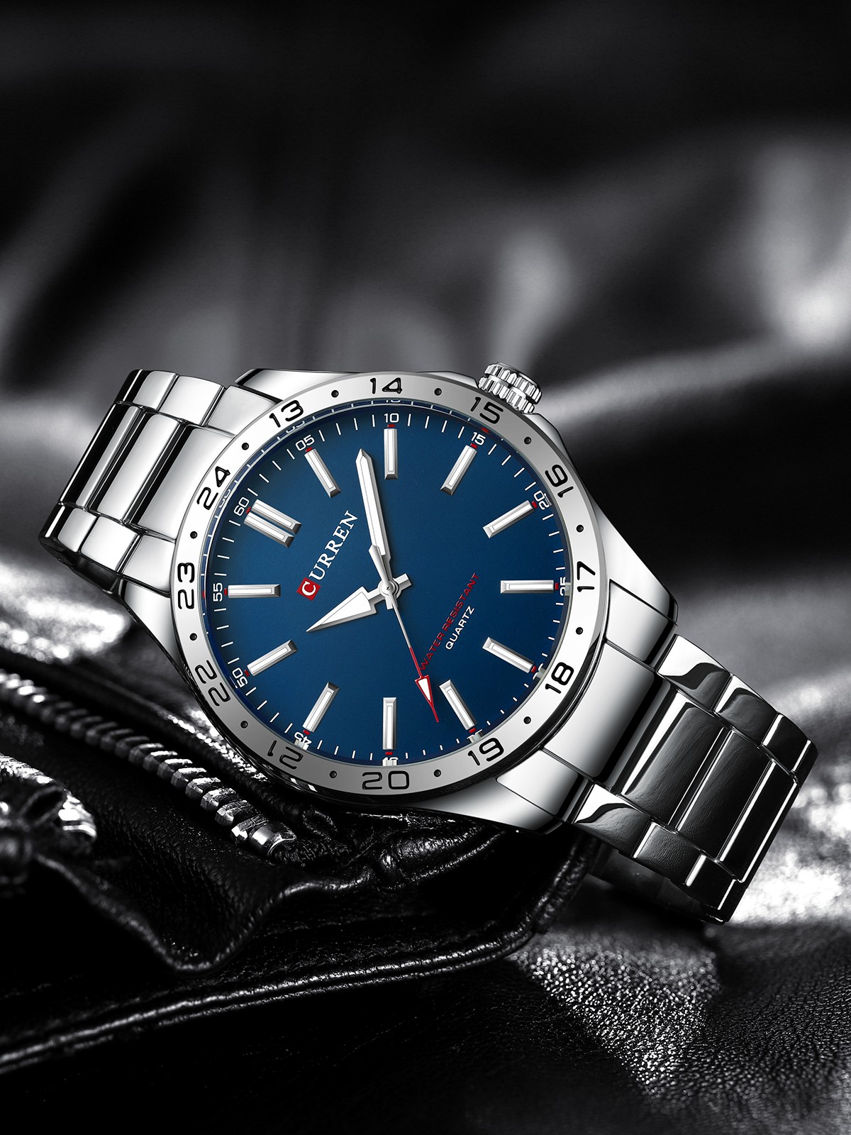 CURREN 8452 Sport Men Watch Top Brand Waterproof Male Clock Stainless Steel Quartz Business Man Wristwatch