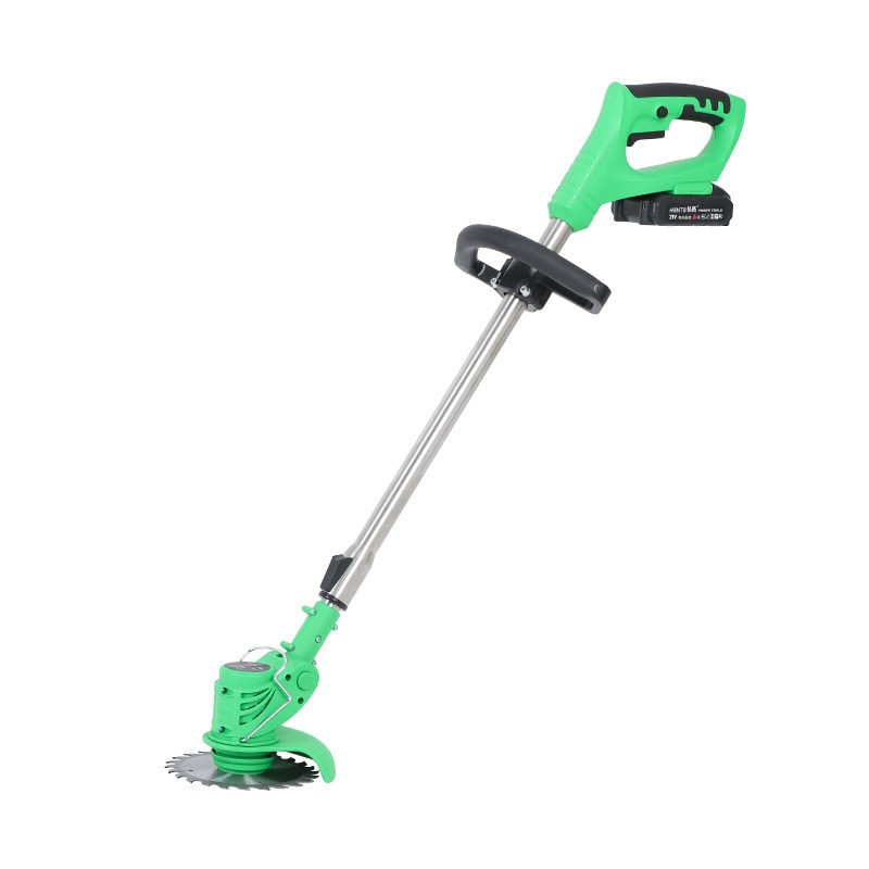 21V Portable Cordless Battery Blade Grass Cutter Power String Trimmer Electric Brush Cutter