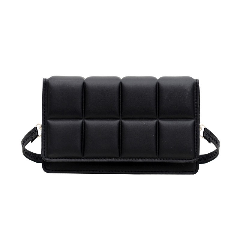 PU leather Fashionable Young Shoulder Bag Fashion Women Korean Style Handbag Black Crossbody Sling Bag 2022
