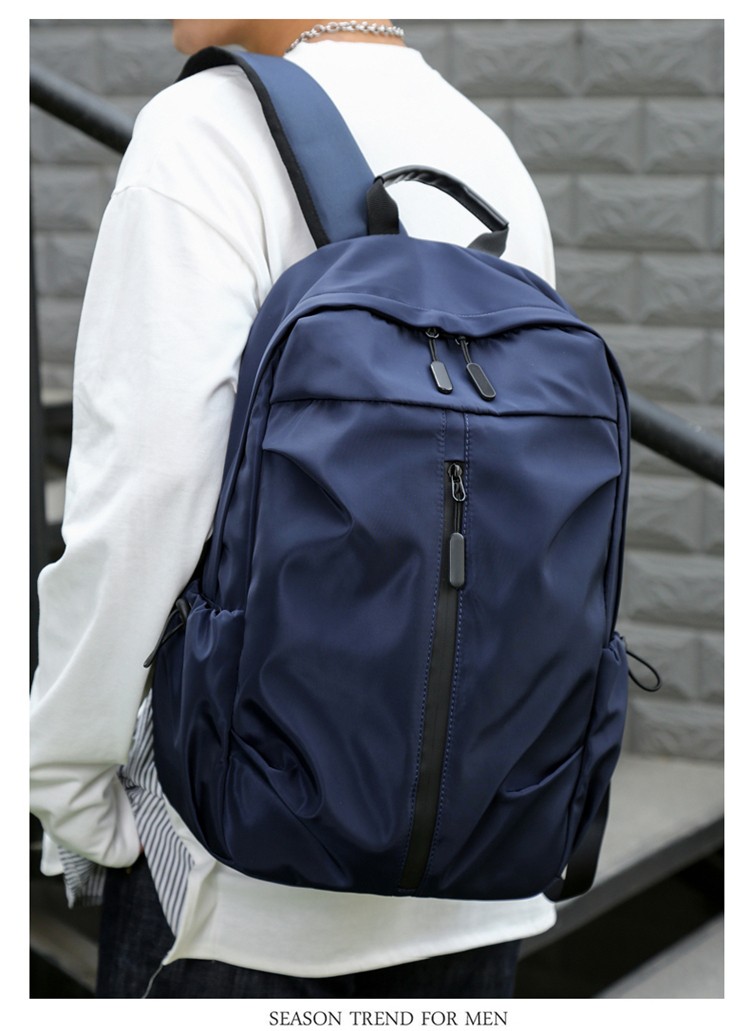 Men Trend New 2022 15.6 Inch Laptop Back Pack Nylon Lightweight Backpack With USB