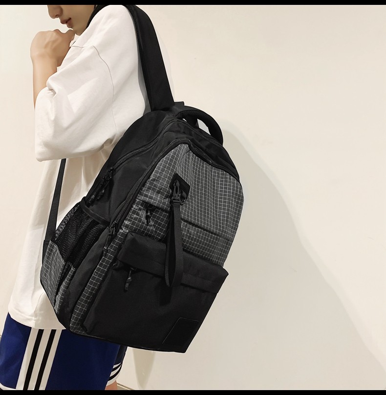Teen Backpacks Trendy Cool Design Nylon Waterproof Back Pack For 15 Inch Laptop