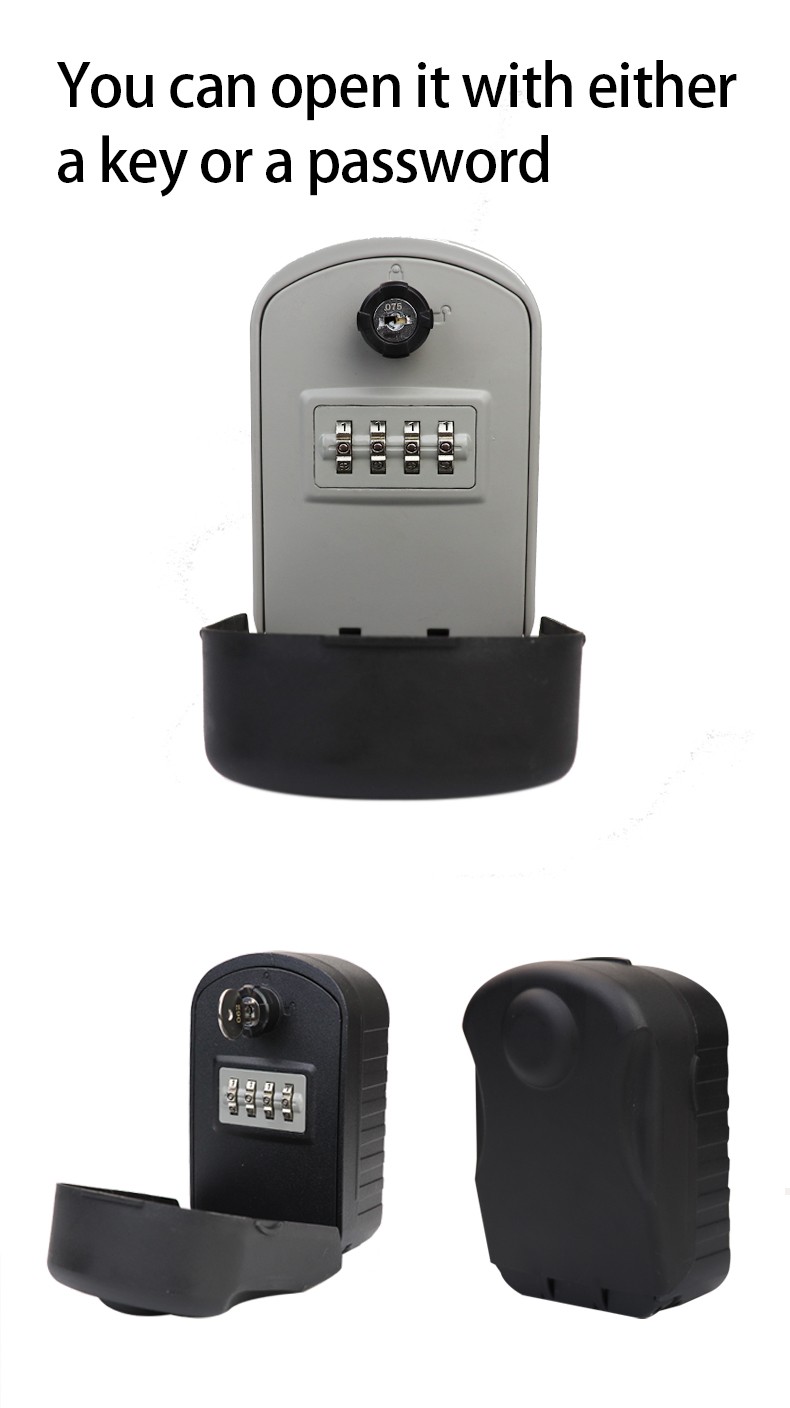 ASACK outdoor key storage lock box set your own combination for keeping keys wall mounted key box