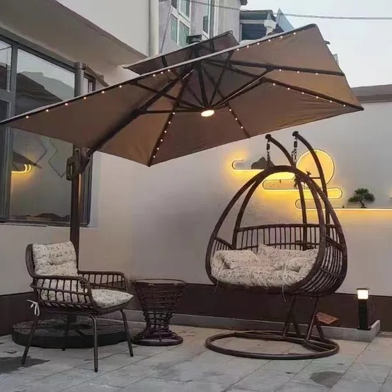 Artiz led beach umbrella outdoor lights shade umbrella outdoor for garden