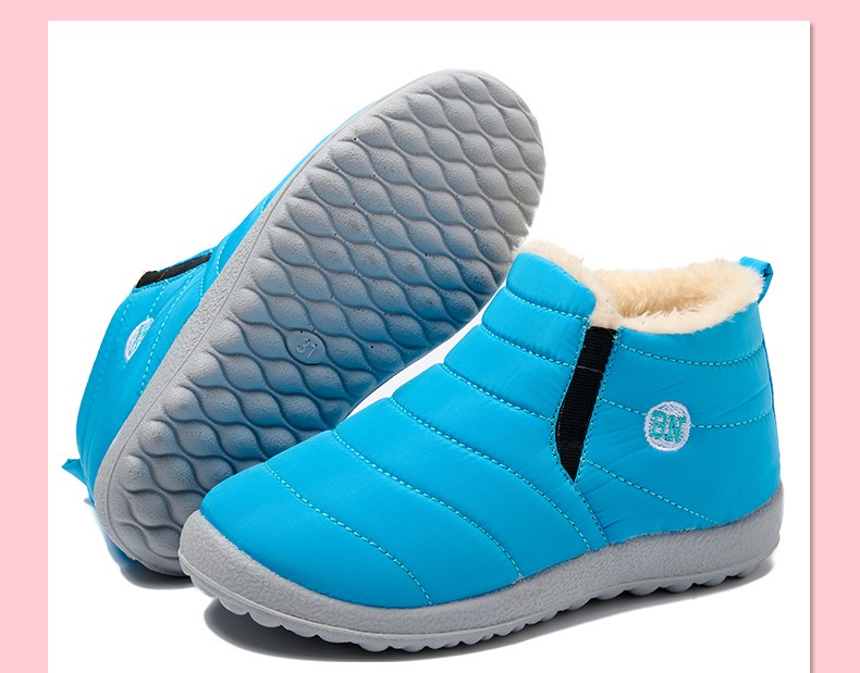 Wholesale New Style Fashion Luxury Children Winter Snow Boots Small Size Waterproof Anti-slip Snow Boots