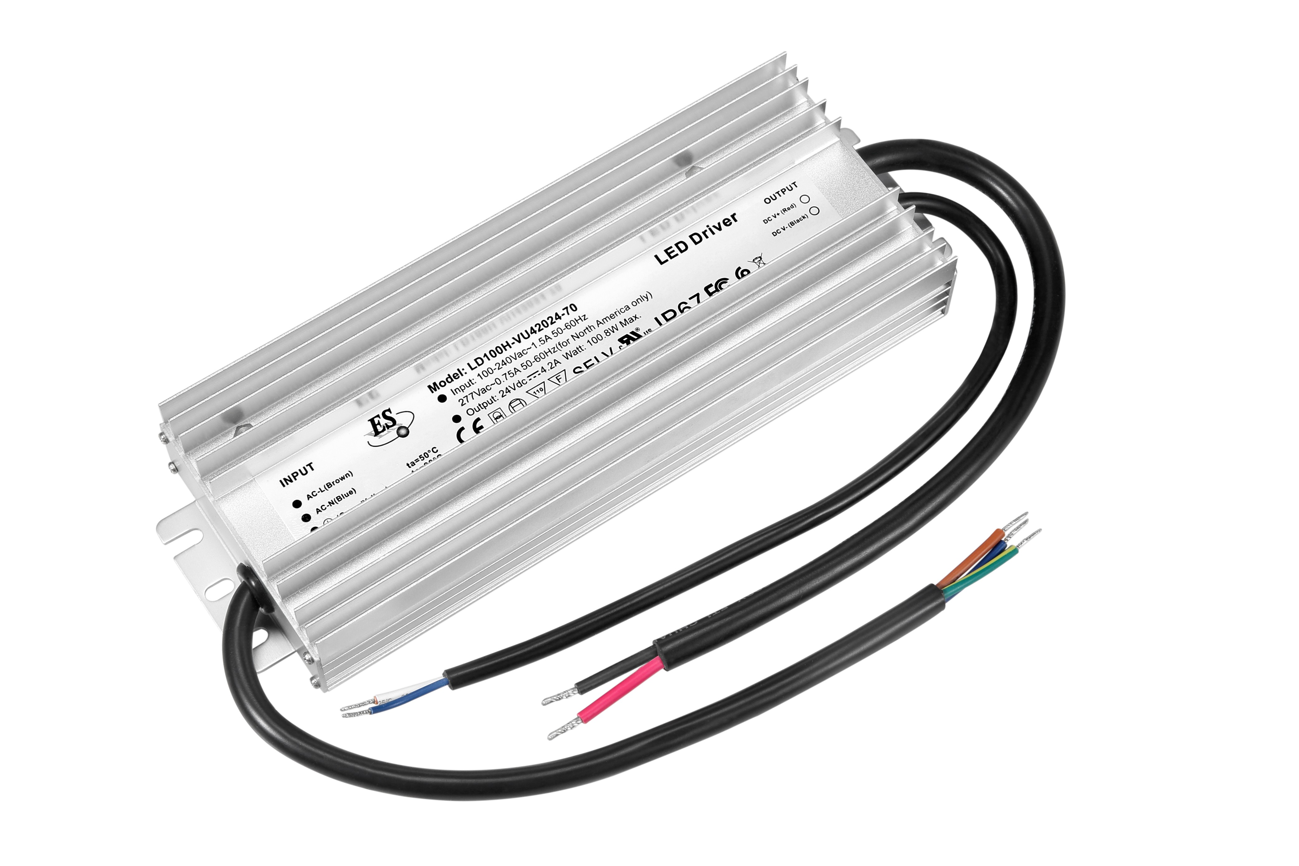 Ul Cul Fcc Led Driver 12v 24v 36v 48v Constant Voltage 0-10V Dimmable Dali dimming 100w Led driver