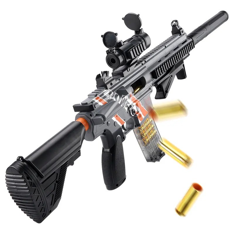 Zhorya M416 Shell Ejection Electric Air Gun Toys EVA Soft Bullt Gun Shooting Games Outdoor Toys For Kids