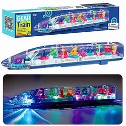 00:00 00:00  View larger image 2022 new design kids battery operated electric transparent number gear train toy with music light