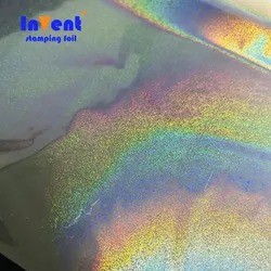 Laser Manufacturer Supplier 3D transparent film Holographic hot stamping Foil for paper/PVC/plastic