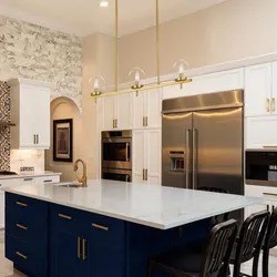GOLDTOP OEM/ODM vanity tops Modern Kitchen Cabinets Shaker White Door 20mm quartz countertops Kitchen Cabinets