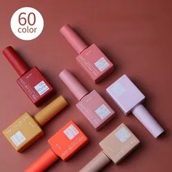 New Arrive Wholesale 60 Colors Vegan Gel Nail Polish Uv Led Gel Polish Private Label Gel Nail Polish Sets 15Ml