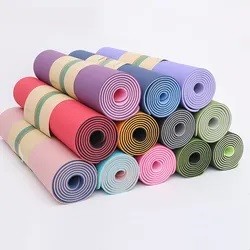 Water Proof GYM and Home Use Body Building Training Exercise Cardio Professional Thick TPE Wholesale Yoga Mats