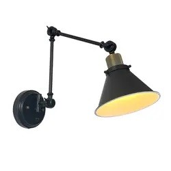 Modern luxury vintage metal bronze decorative light foldable rotating home bedroom living room study bedside reading light