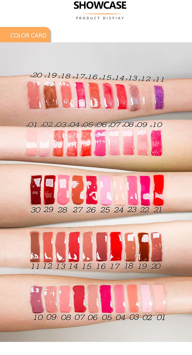 Custom Vegan Cruelty Free Liquid Lipstick High Pigment Lipgloss Private Label Glossy Lip Gloss
