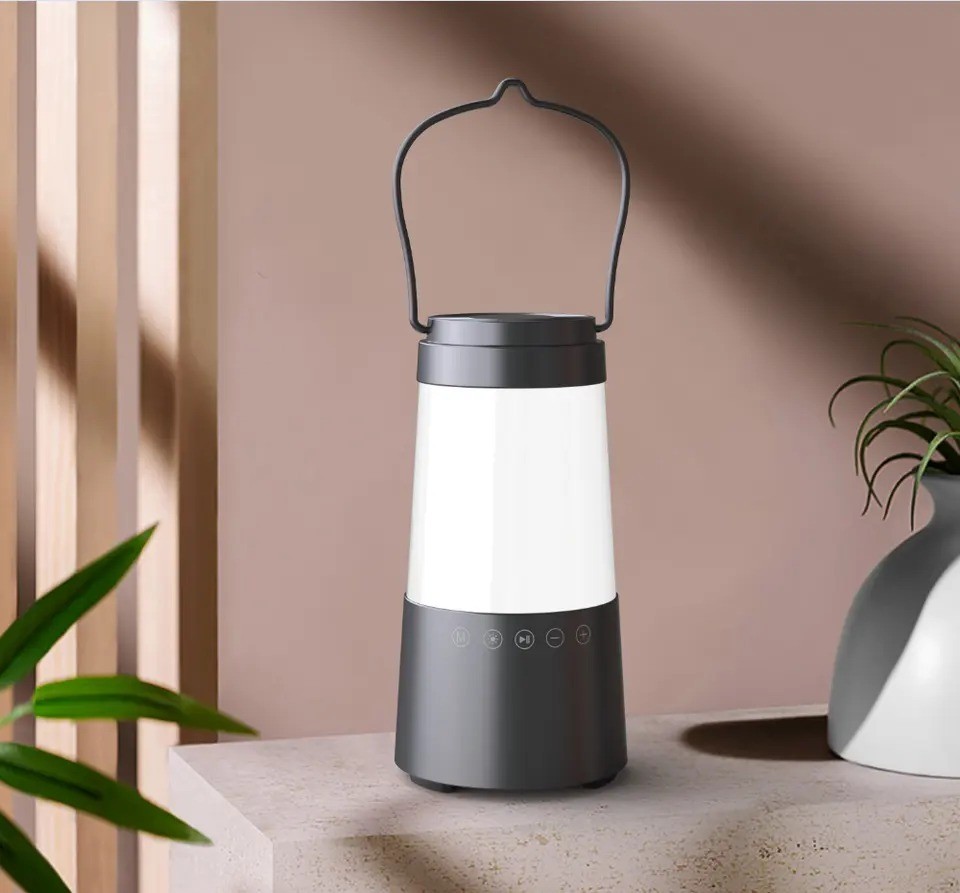New arrival camping lantern BT speakers waterproof with LED tent light outdoor smart wireless speaker