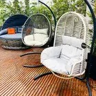 New Modern Style Swing Chair with Stand Indoor Outdoor Patio Garden Hammock with Metal Stand