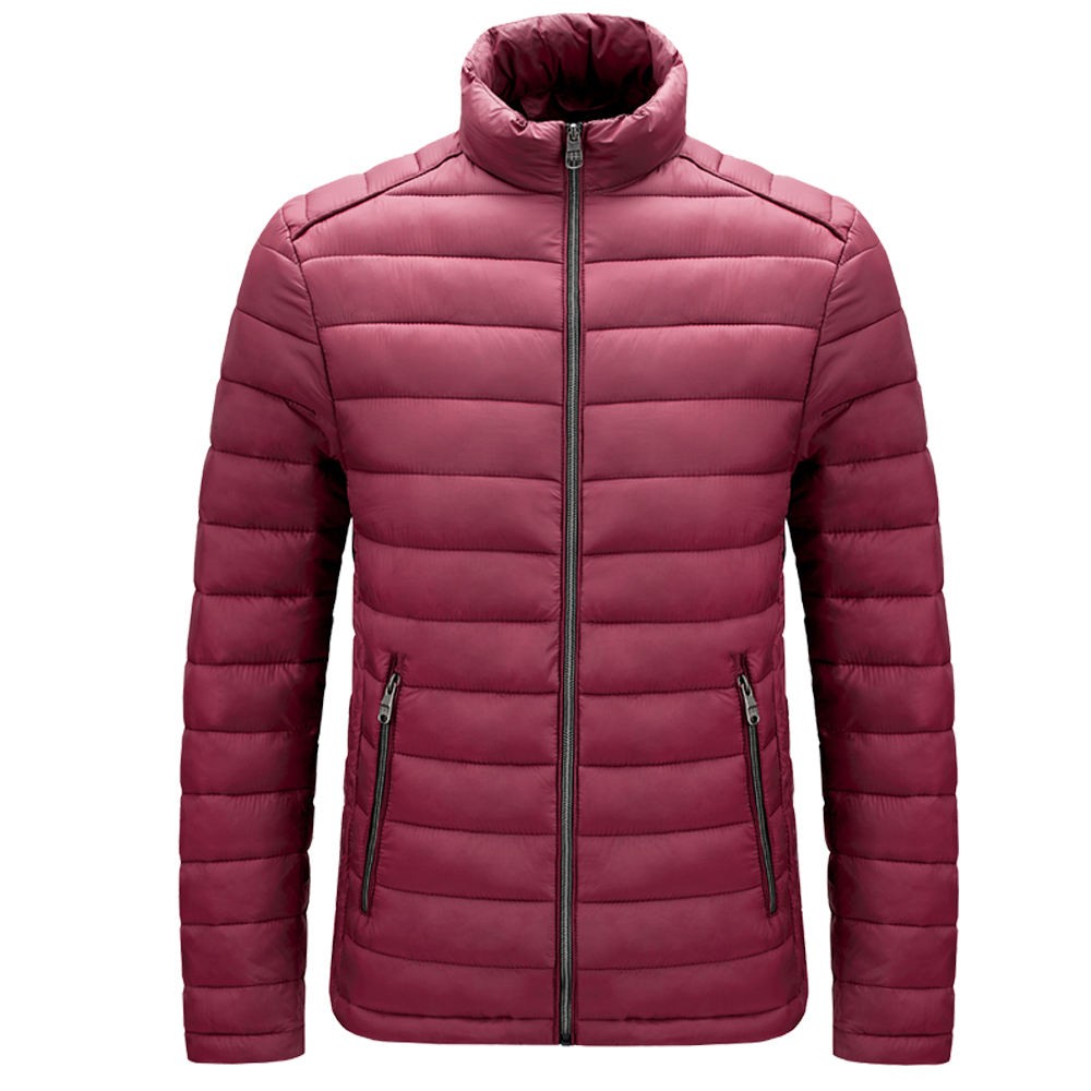 OEM Custom Design Winter Down Coat Hoodie Puffer Men Jacket Streetwear Printing Webbing Thickening Bubble Coats Men's Jacket