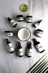 Virgin Coconut Body Lotion Body Scrub 240g Natural Skin Exfoliating and Moisturising Body butter Wholesale OEM Private label