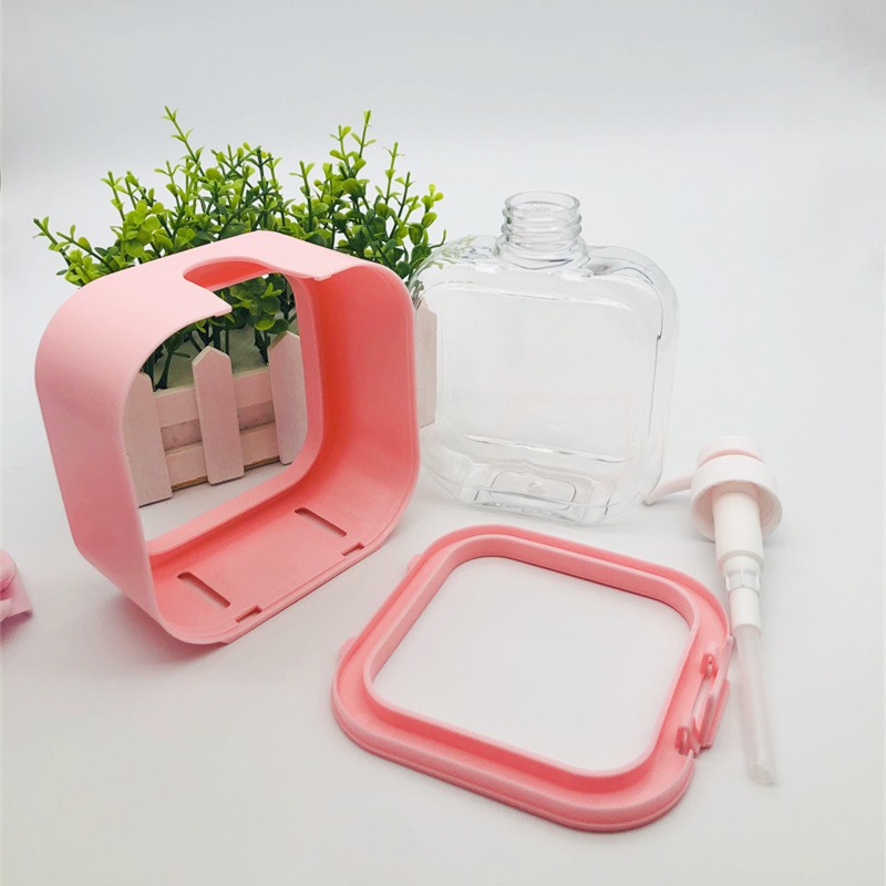 Custom eco friendly luxury amber 500 ml pcr clear plastic airless pump spray foam cosmetic bottle bath shampoo bottles