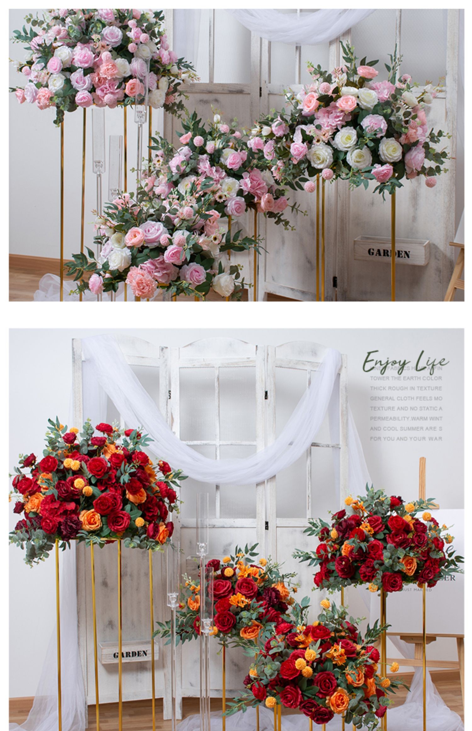 Hot Selling Simulated Flower Material Window Shop Decoration 4S Shop Wedding Stage Decoration Birthday Party Decoration