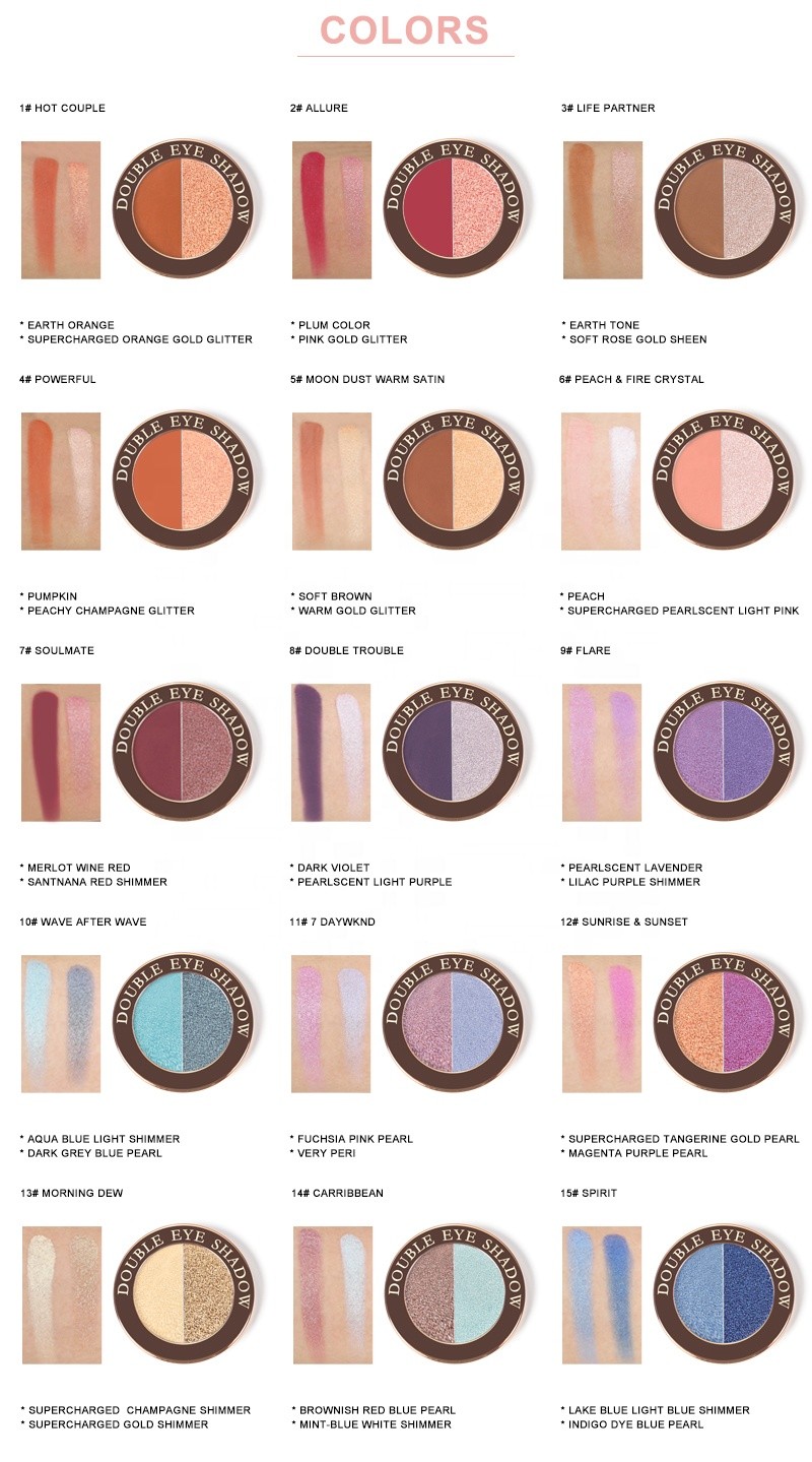 2 in 1 rose golden single pan eye shadow private label luxury vegan nude makeup eyeshadow palette custom logo