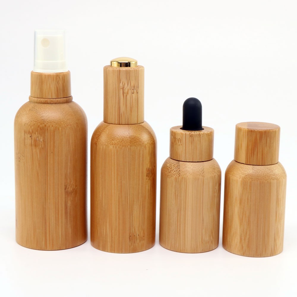 20ml 15ml bamboo glass dropper bottle essential oil bottle screw cap spray pump