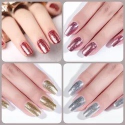 RONIKI mixed color platinum diamond gel polish create your own brand private label very hema free very good nail gel polish