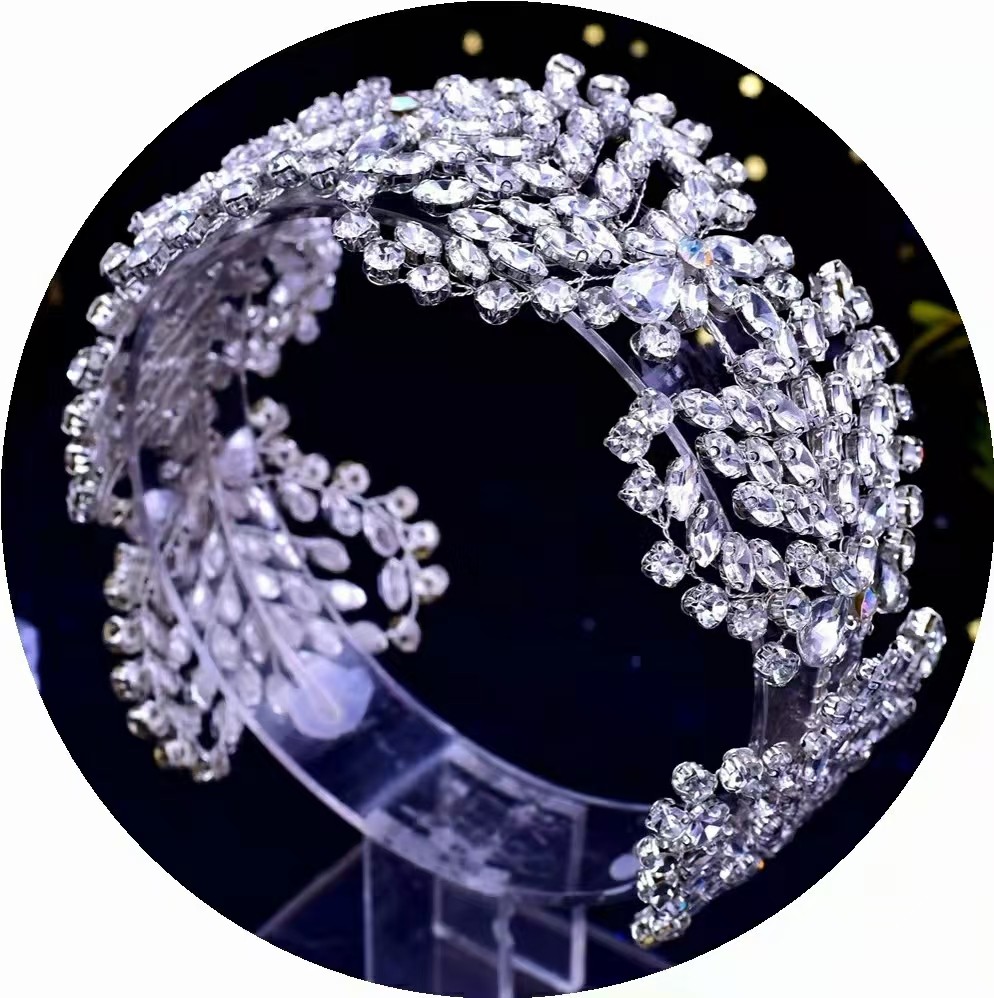 Feishiluo Luxury Jewelry Crystal Bling Tiaras Bridal Crown For Wedding Bridal Hair Accessories