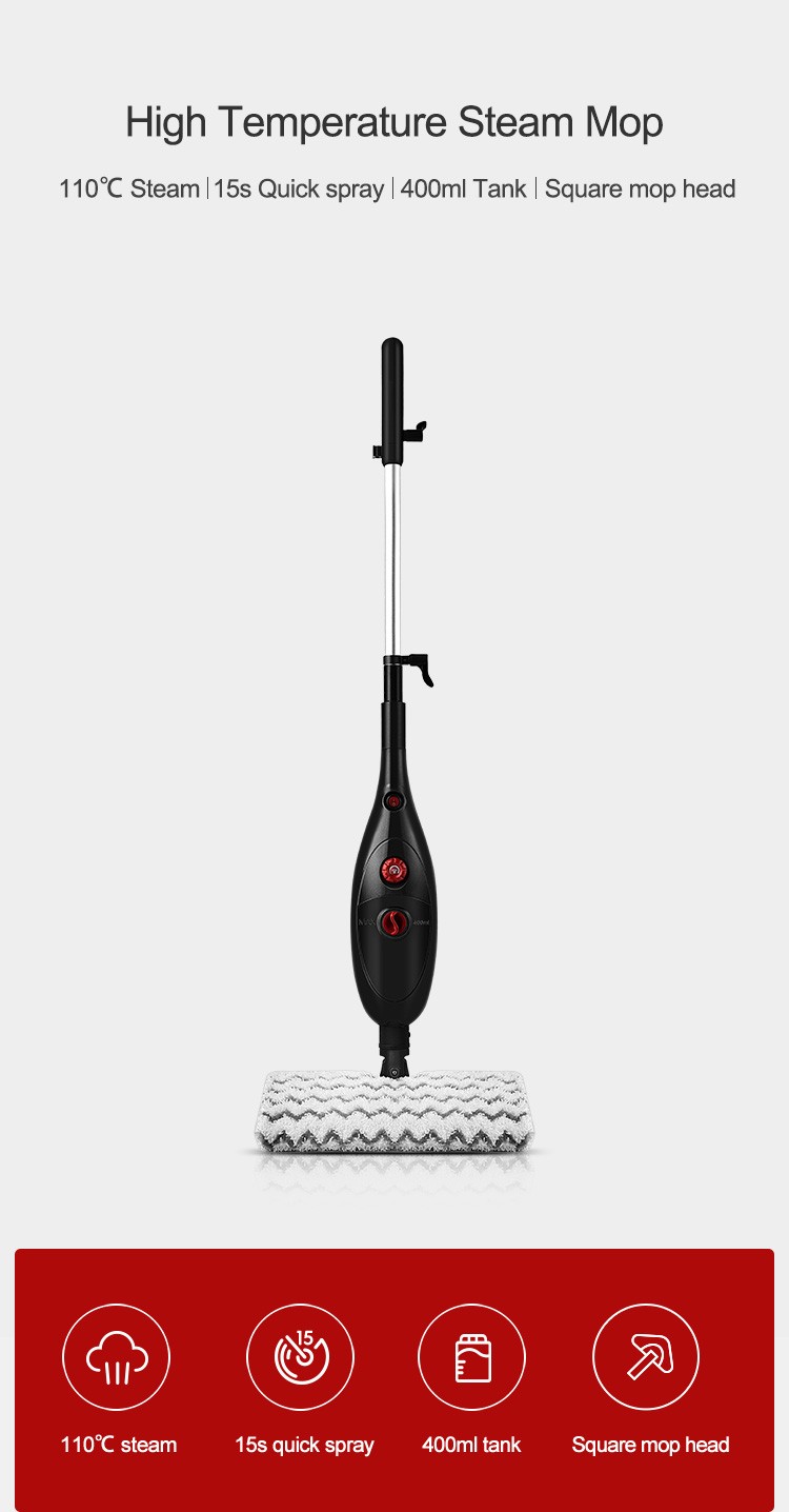 High temperature steam mop household electric 15s quick steam mop