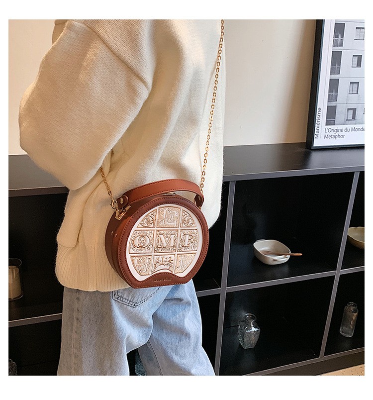 Fashion and Popular Women's One-shoulder round crossbody bag 2023 new simple High quality handbag