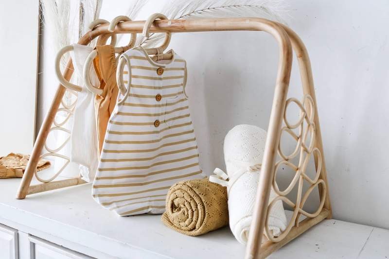 Rattan Baby Play Gym, Rattan furniture product for Kid, Baby care Product Decor
