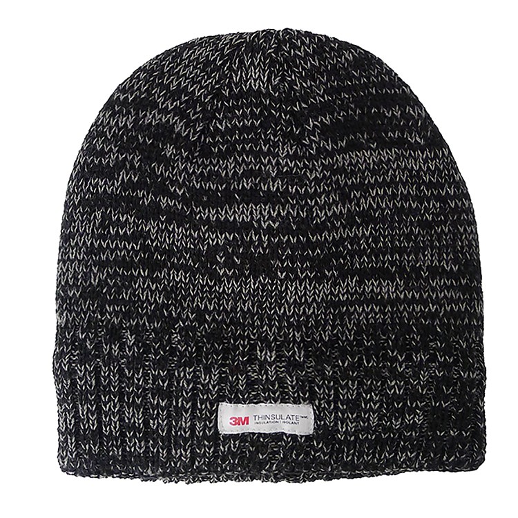 3M Thinsulate Insulation Lining No Cuff Beanie Knit Hats Custom Logo Toque Cap Sports for Men Lightweight Winter Warm