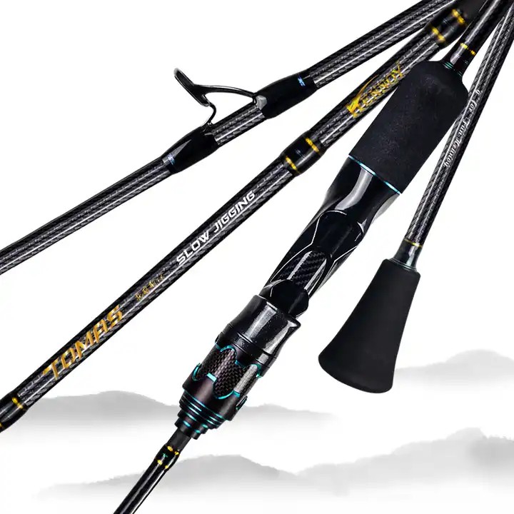 Jetshark 1.45m 1.53m 1.68m 1.83m 1.9m 1.98m Carbon Boat Ocean Jigging Rod 12kg Power Spinning Casting Slow Jigging Fishing Rod