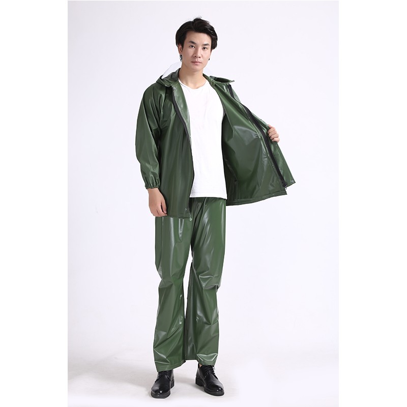 Price concessions Raincoat jacket Form adult Quality Fabric Raincoat Rain Pants set