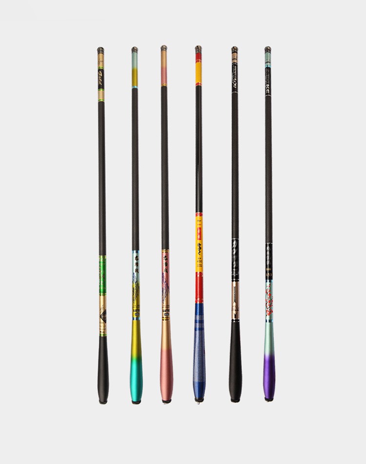 Jetshark Hot sale Wholesale Cheap 37Action 4.2m 5.1m 6.0m bass carbon fiber saltwater Hand Fishing Pole Carp Fishing Rods