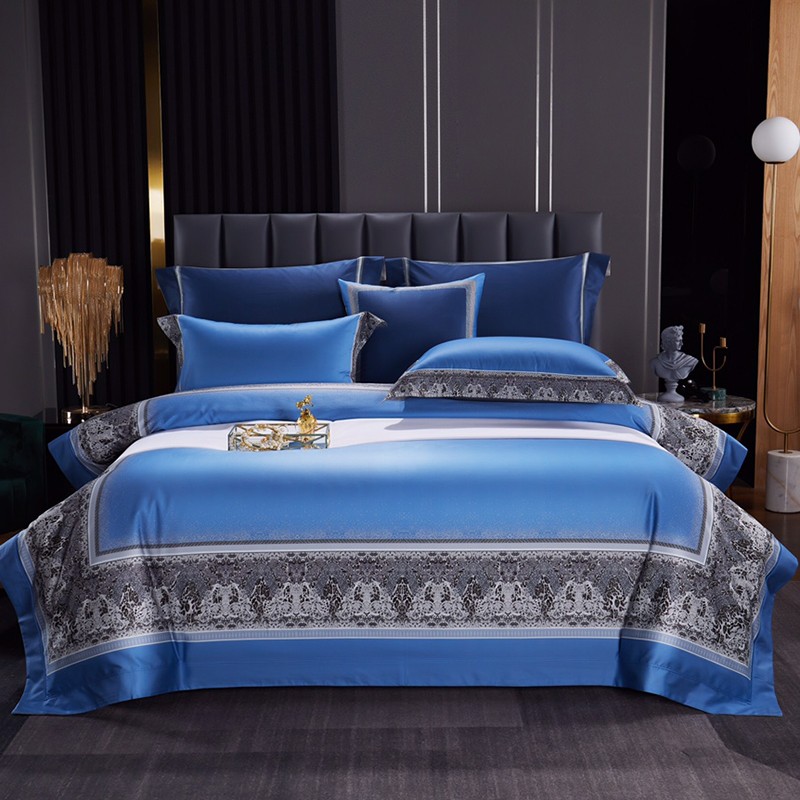 High Quality Digital Printing Bedsheet Luxury King Size Bed Sheets Bad Sheet Cotton Bedding Set luxury bed cover supper king